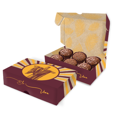 Produto Festcolor - CAIXA 6 DOCES PÁSCOA KRAFT CRISTÃ