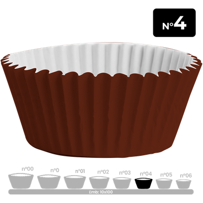 Produto Festcolor - FORMINHA MARROM N° 4