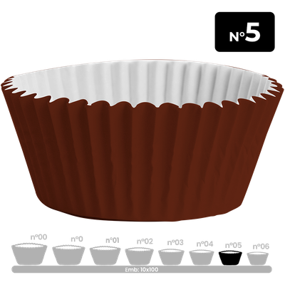 Produto Festcolor - FORMINHA MARROM N° 5