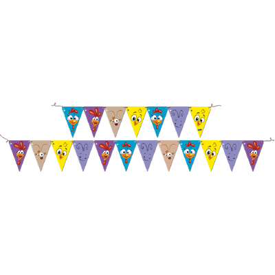 Produto Festcolor - FAIXA DECORATIVA GALINHA PINTADINHA