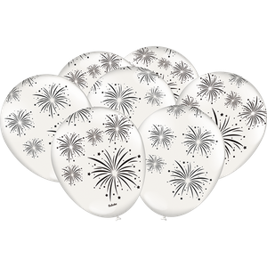 BALÃO DECORADO ESTRELA DE PRATA