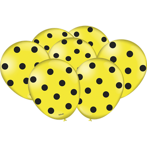 BALÃO DECORADO POÁ AMARELO E PRETO