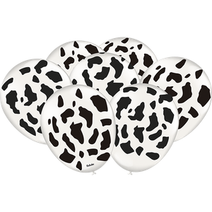 BALÃO DECORADO VAQUINHA BRANCO E PRETO