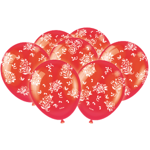 BALÃO METALLIC VERMELHO ROSAS