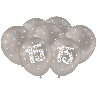 Produto Festcolor - BALÃO METALLIC PRATA 15 ANOS