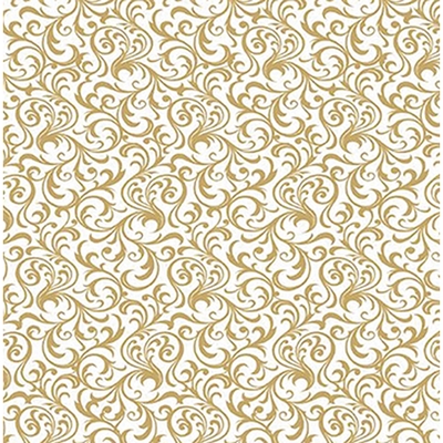 Produto Festcolor - BOBINA TNT ARABESCO BRANCO OURO