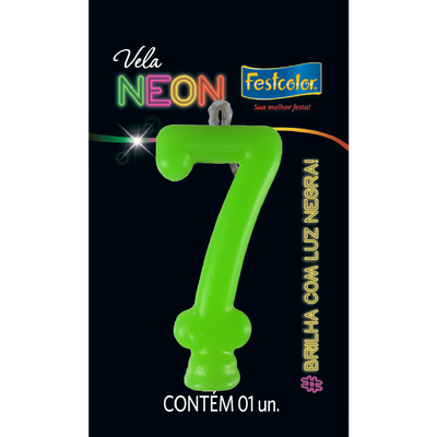 Produto Festcolor - VELA NEON VERDE N° 7