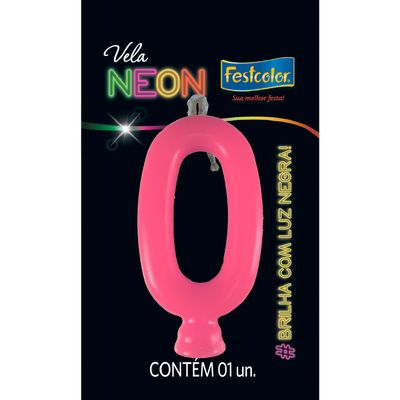 Produto Festcolor - VELA NEON ROSA N° 0