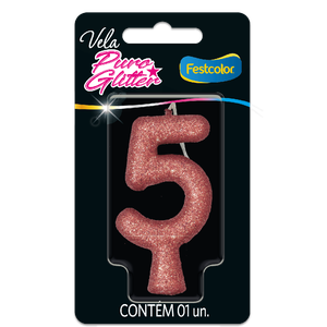 VELA PURO GLITTER ROSE GOLD N° 5