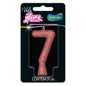 VELA PURO GLITTER ROSE GOLD N° 7