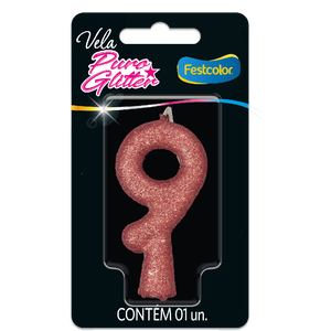 VELA PURO GLITTER ROSE GOLD N° 9