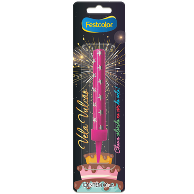 Produto Festcolor - VELA VULCÃO VERMELHO