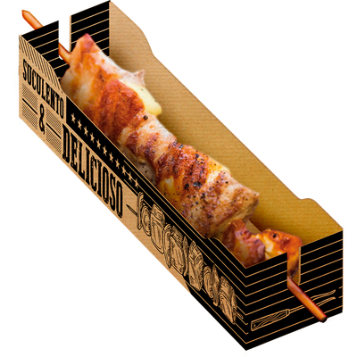 Produto Festcolor - CAIXA PARA ESPETINHO FRASES KRAFT 250 G/M2