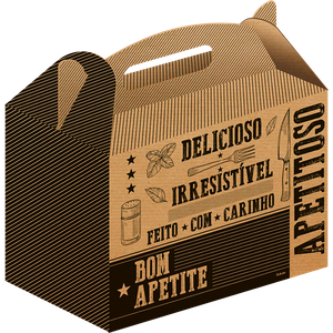 CAIXA KIT LANCHES FRASES KRAFT 250 G/M2