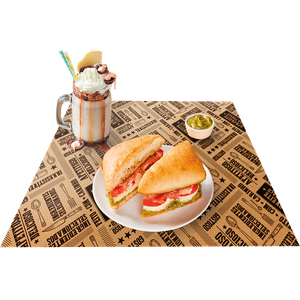 JOGO AMERICANO FRASES KRAFT ANTI GORDURA KRAFT 60 G/M2