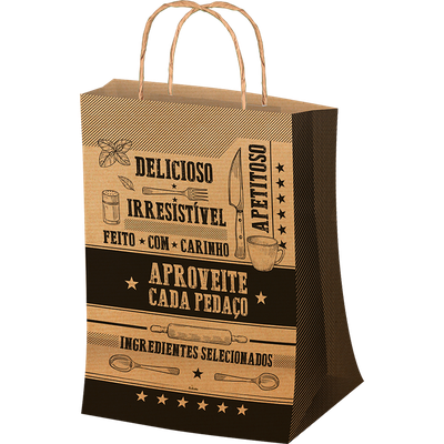 Produto Festcolor - SACOLA P FRASES KRAFT 60 G/M2