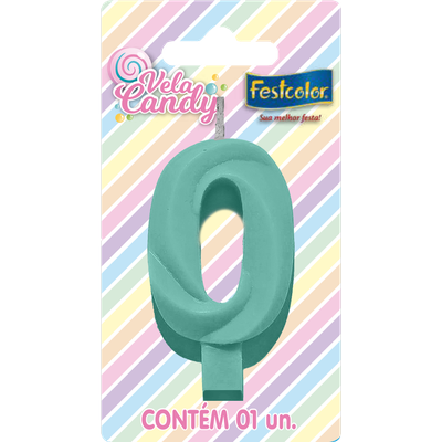 Produto Festcolor - VELA CANDY VERDE N° 0