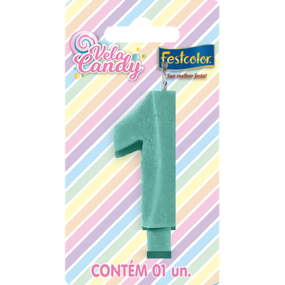 Produto Festcolor - VELA CANDY VERDE N° 1