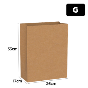 SACO SOS KRAFT G 33X26X17 LISO