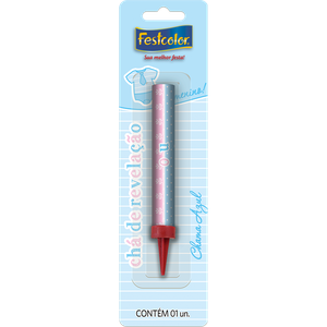 VELA VULCÃO CHÁ REVELAÇÃO MENINO