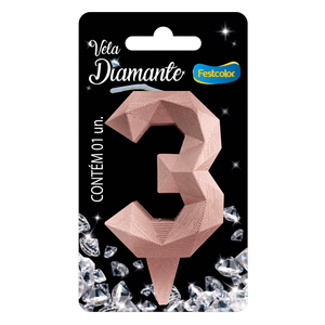 VELA DIAMANTE ROSE GOLD N° 3