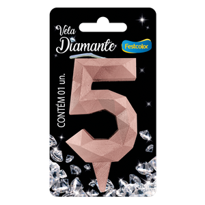 VELA DIAMANTE ROSE GOLD N° 5