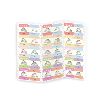 Produto Festcolor - ADESIVO QUADRADO OVO DE COLHER PÁSCOA CANDY