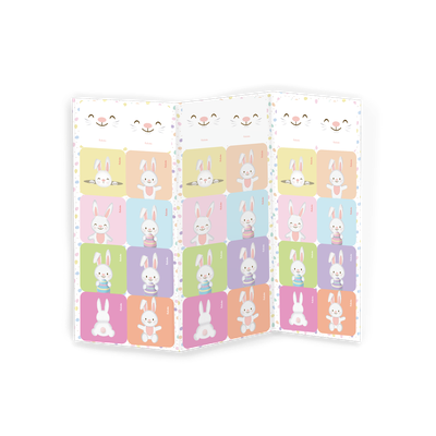 Produto Festcolor - ADESIVO QUADRADO COELHINHOS PÁSCOA CANDY