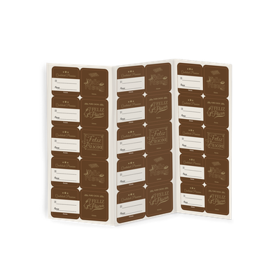 Produto Festcolor - ADESIVO QUADRADO FELIZ PÁSCOA CACAU