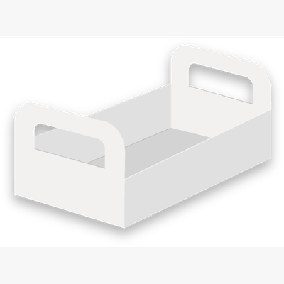 Produto Festcolor - CESTA M PÁSCOA BRANCA LISA