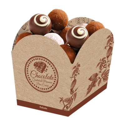 Produto Festcolor - MINI CACHEPOT KRAFT PURO CACAU