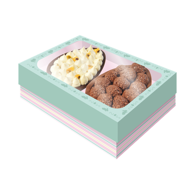 Produto Festcolor - CAIXA 2 OVOS TAMPA COM VISOR M PÁSCOA CANDY TIFFANY