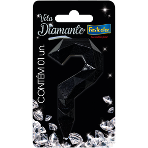 VELA DIAMANTE PRETAINTERROGAÇÃO