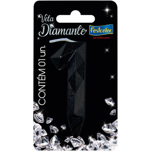 VELA DIAMANTE PRETA N° 1