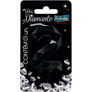 VELA DIAMANTE PRETA N° 2