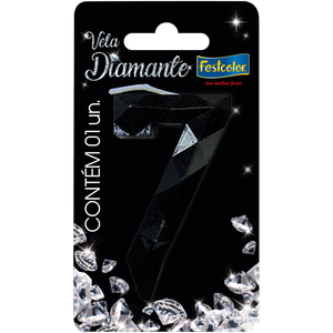 VELA DIAMANTE PRETA N° 7