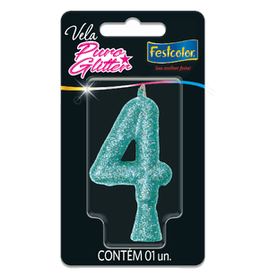 VELA PURO GLITTER TIFFANY N° 4