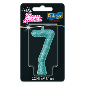 VELA PURO GLITTER TIFFANY N° 7