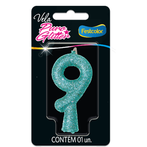 VELA PURO GLITTER TIFFANY N° 9