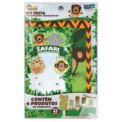 Produto Festcolor - KIT FESTA SAFARI ESPECIAL