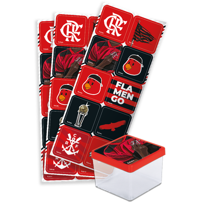 Produto Festcolor - ADESIVO QUADRADO FLAMENGO