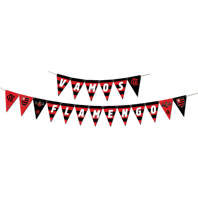 Produto Festcolor - FAIXA DECORATIVA TRIANGULAR FLAMENGO