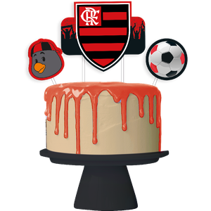 KIT FESTA TIME FLAMENGO TOPO DE BOLO