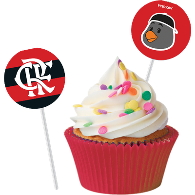 Produto Festcolor - BANDEIRINHA PARA DOCINHOS FLAMENGO