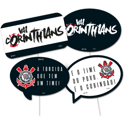 Produto Festcolor - PLACAS DIVERTIDAS CORINTHIANS