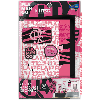 Produto Festcolor - KIT FESTA FLAMENGO ROSA
