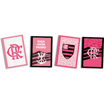 Produto Festcolor - QUADROS DECORATIVOS FLAMENGO ROSA