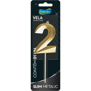 VELA SLIM METALLIC OURO N 2