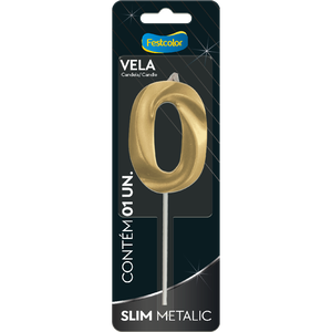 VELA SLIM METALLIC OURO N 0