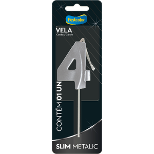 VELA SLIM METALLIC PRATA N 4